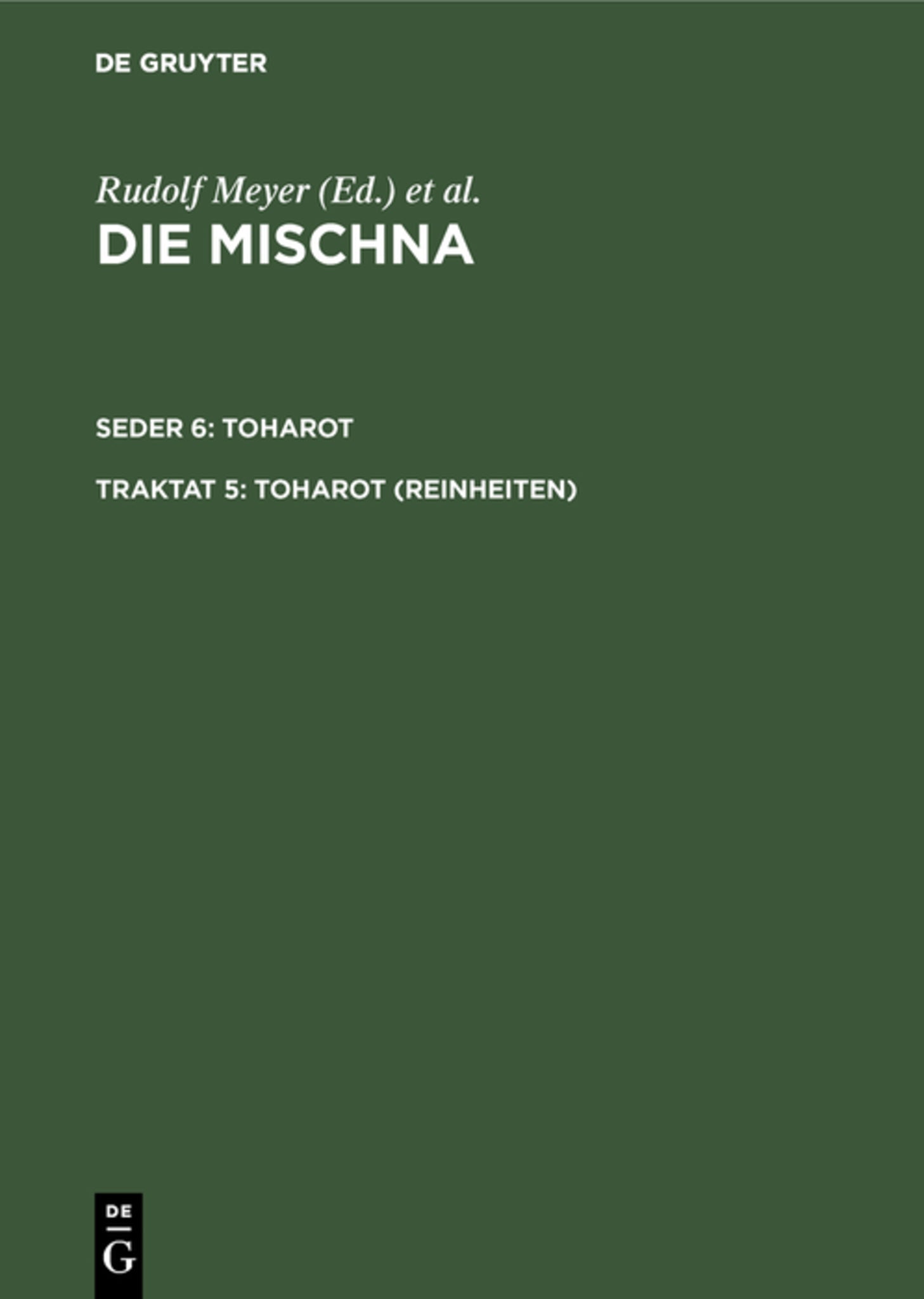 Toharot (Reinheiten)